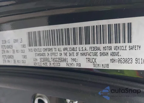 2016 Ram 1500 Big Horn from USA, damaged, VIN 3C6RR6LT0GG356001